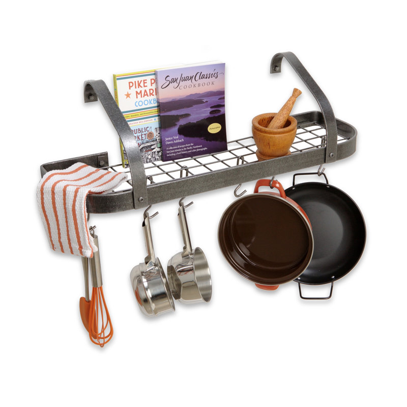 Elite Handcrafted Wall Mounted Pot Rack