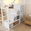 Lits en métal peu encombrants avec bureau, rangement et lumières RVB pour la maison