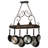 Steel Handcrafted Oval Hanging Pot Rack