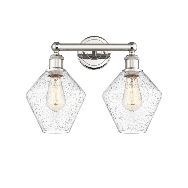 Éclairage pour meuble-lavabo à intensité variable 2 lumières Amylea, Bullé, Nickel poli