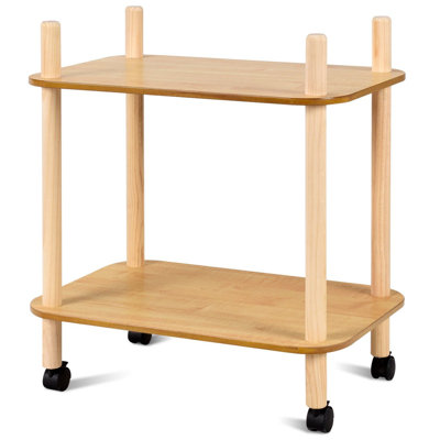 60 cm W Butcher Block with Wheels