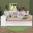 Wooden Daybed With 3 Drawers, USB Ports And Desk-104831536-104831537