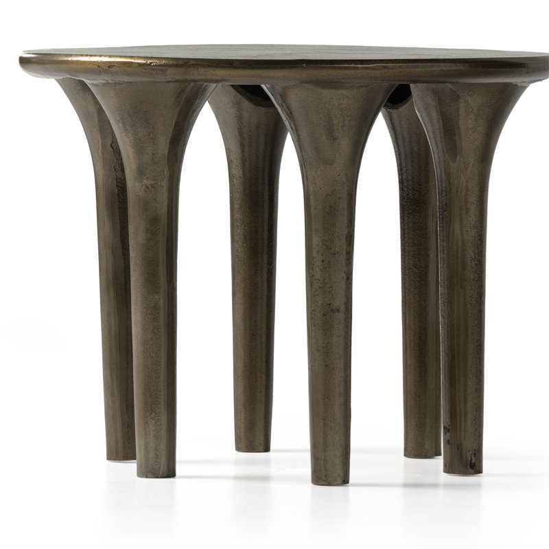Kelden End Table, Aged Bronze