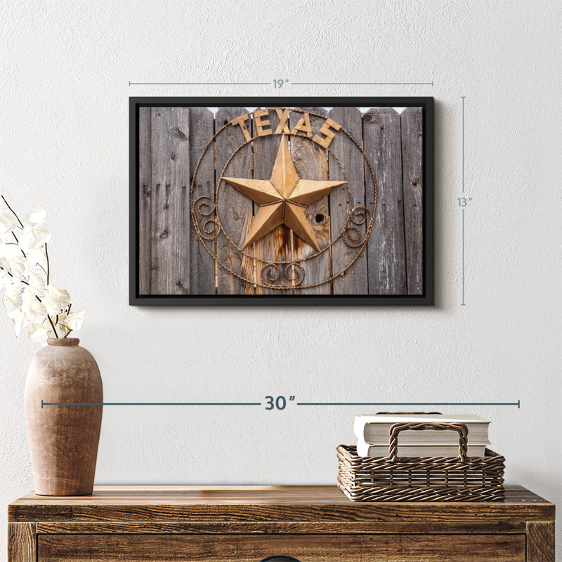Impression sur toile Texas Star, H 13 po x l 19 po