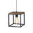 Industrial 1-Light Square Cage Pendant