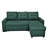 Bluenish L-Shaped Sleeper Couch, 3, Space Saving And Stylish For Living Rooms Sectional , , , Versatile Comfortable Small Spaces-184461838