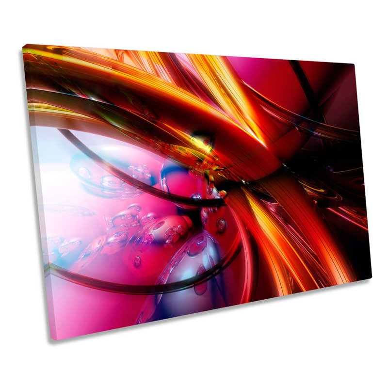 Abstract Liquid - Wrapped Canvas Print, 30.5cm H x 45.7cm W