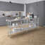Table de travail en acier inoxydable avec deux tablettes-60901499