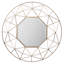 Andromeda Modern 3D Metal Frame Round Mirror 88.5cm