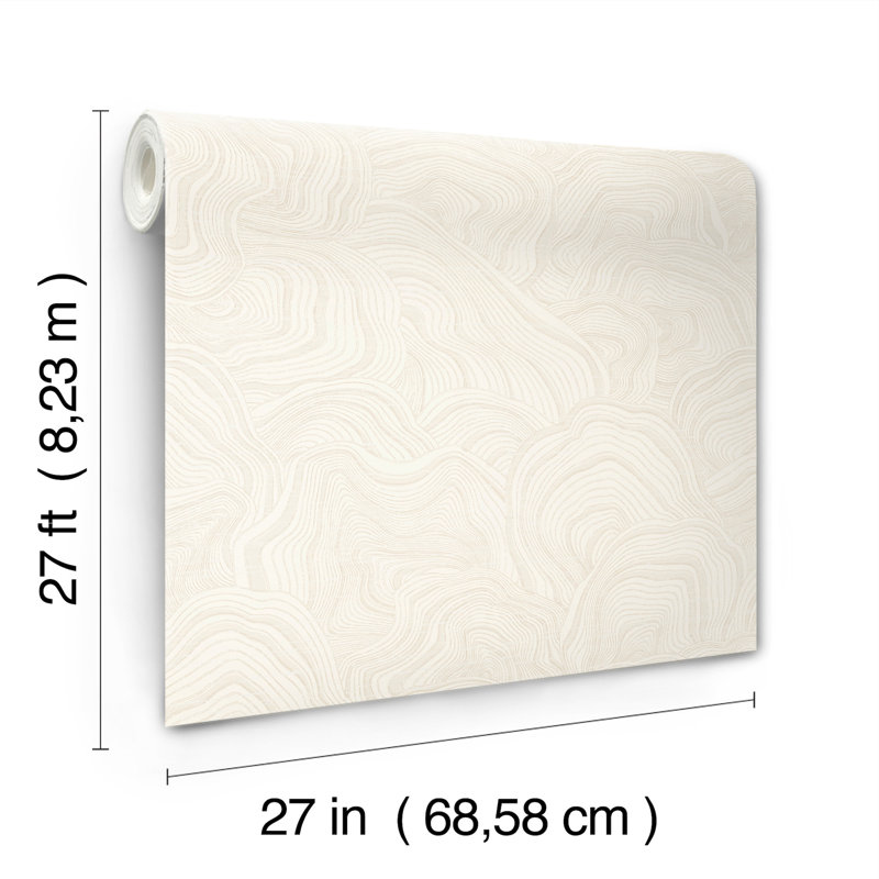 Papier peint Nessa, Blanc
