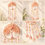 Décoration murale Arbre de Vie avec accents papillons, carillon éolien en cristal naturel