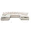 7 Seater Corduroy Corner Sofa-1630181888