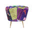 Angelicamaria Scalloped Multicoloured Patchwork Tub Chair-615661874