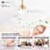 52 In. 3 Reversible Blades Adjust Height Ceiling Fan With Dimmable Led Light & Remote Control