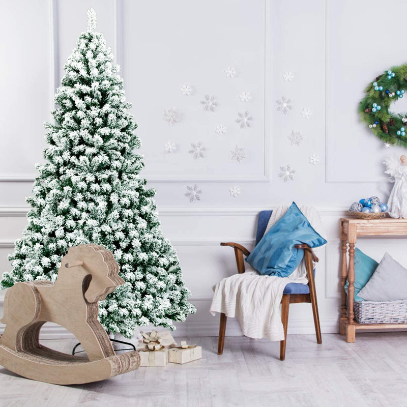 Lighted Artificial Christmas Tree, 225cm H x 137cm W x 137cm D