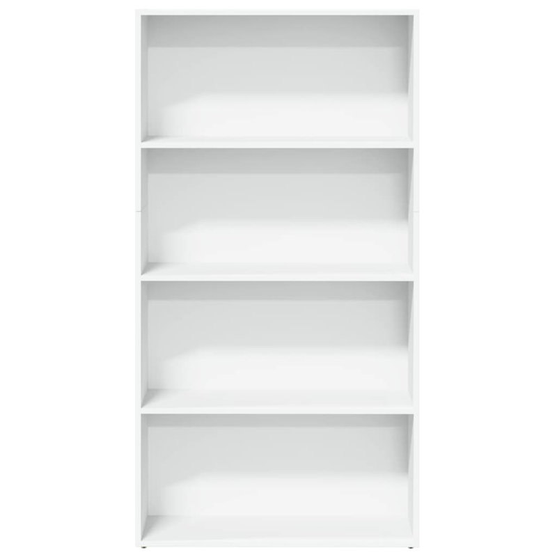Analuisa Bookcase, (3 Shelves) 152cm H x 80cm W x 30cm D, White