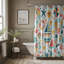 Rideau de douche standard 1 pièce Vintage Summer Fun-463758788