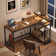 Nedyo 52'' W L-Shaped Computer Desk with Power Outlet, LED Gaming Work Desk with Shelves