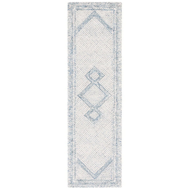 Corey Hand Tufted Wool Geometric Rug, Runner 2'3" x 6'