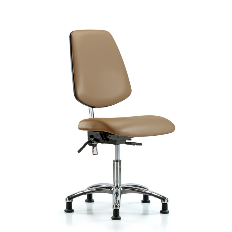 Chaise de travail Evie, Patins, Inclus, Taupe
