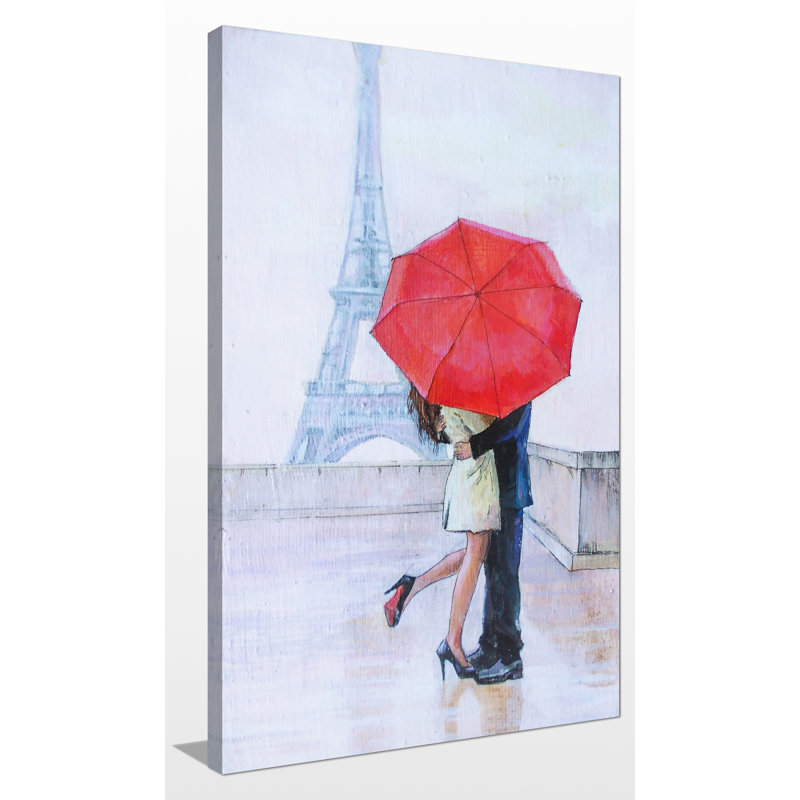 « paris amour », reproduction d’art sur toile tendue, H 30 po x l 18 po x P 1 po
