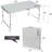 REDCAMP Rectangular Adjustable Folding Outdoor Camping Table-68849642
