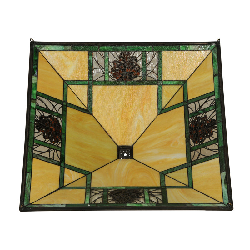 Rustic Lodge Square Pendant Shade