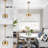 Glass Pendant Light Brass-1437586992