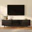 Meuble télé Mid-Century moderne, porte coulissante, entièrement assemblé-114660535-114660532