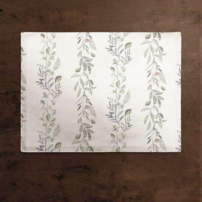 Polyester Floral Rectangle Placemat