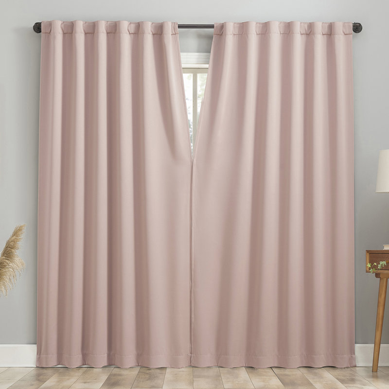Paire de rideaux 100% occultant Aria, L 52 po x L 84 po, Rosé