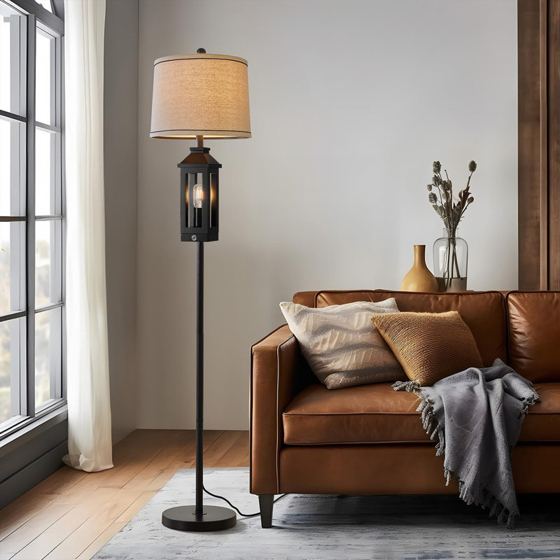 Lampes sur pied 63 "Farmhouse, Noir, noir, noir, noir