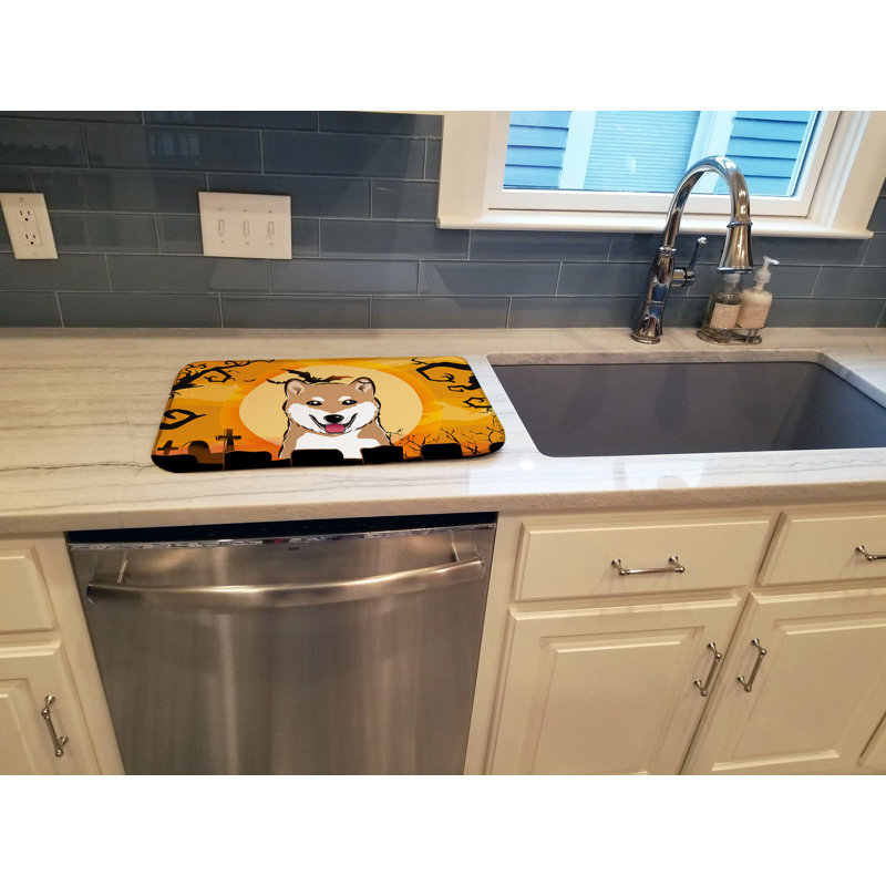 Tapis de séchage shiba shiba halloween