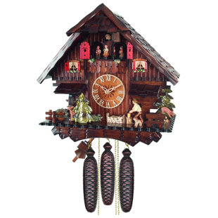 Eight Day Solid Wood Wall Clock