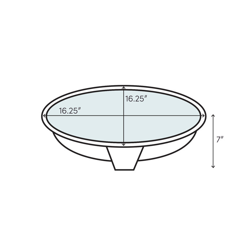 Elkay Asana Stainless Steel 16-3/8" x 16-3/8" x 7", Single Bowl Dual Mount Bathroom Sink
