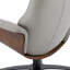 Fauteuil inclinable pivotant en cuir véritable de 31 po de largeur avec repose-pieds Dillon-114180345