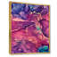 Art bleu et bourgogne liquide - peinture sur toile-67386824-67386825