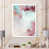 Toile avec cadre blanc
