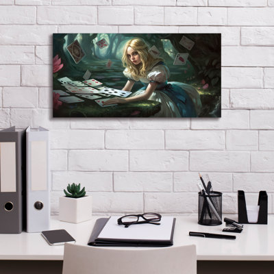 'Alice White And Blue' by The Golden Valley Canvas Wal Art