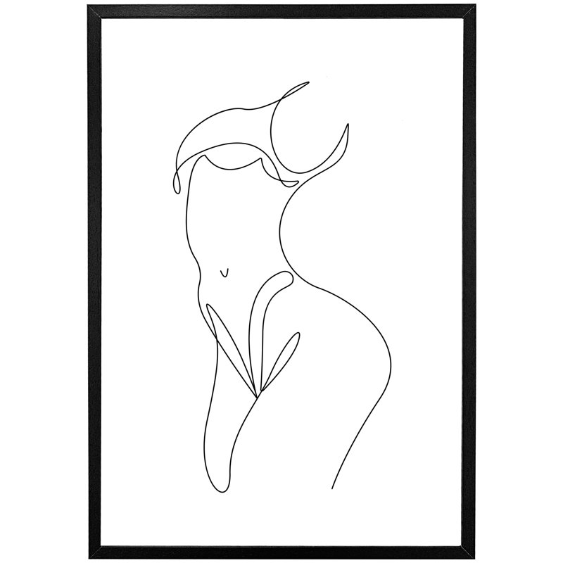 Arvion Single Picture Frame Print, 114cm H x 76cm W x 4cm D, Grey Framed
