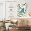 Silhouette d'oiseau bleu sarcelle Brampt III-108250093