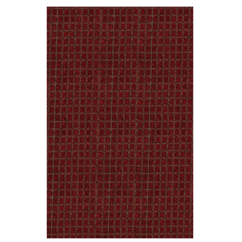 Tapis intérieur / extérieur rouge Immogène, Rectangle 9 pi x 16 pi