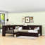 Lit plateforme en L avec lit gigogne simple et tiroirs de rangement-1377331752