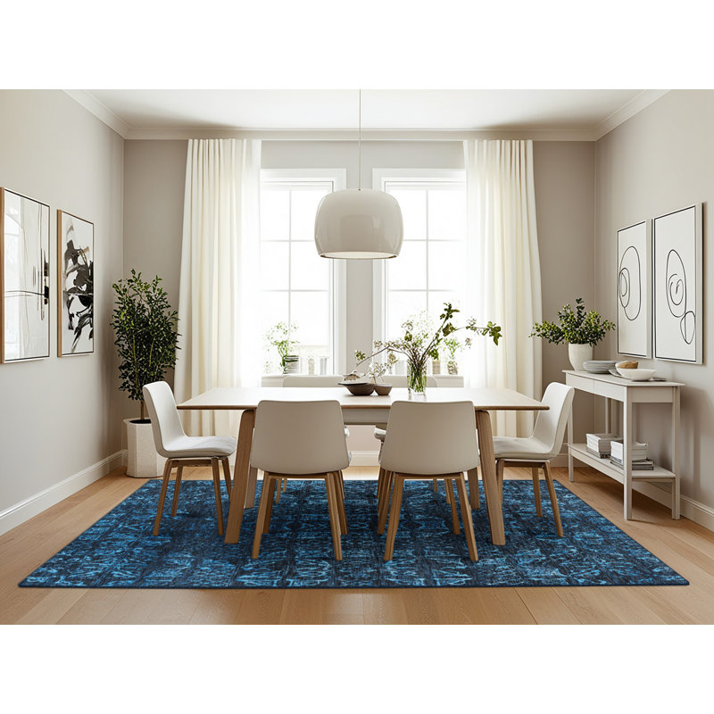 Abellas-Bauzo Abstract Indoor Rug, Rectangle 7' x 10'