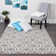 Tapis gris / blanc cassé Alkire Performance