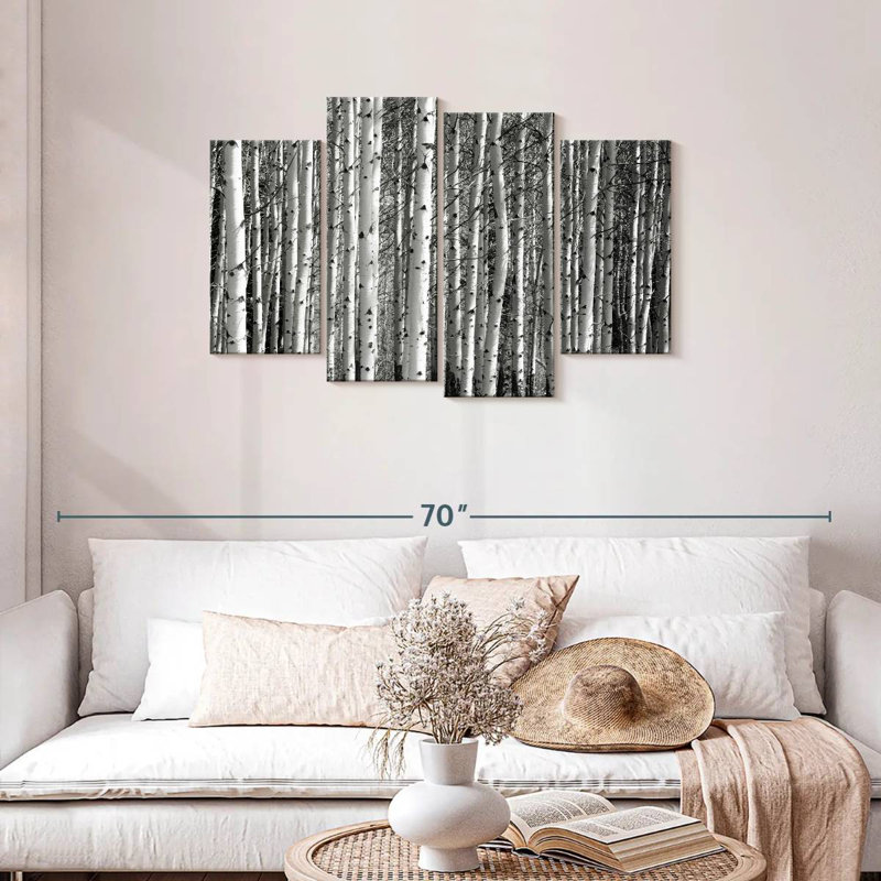 Forêt de bouleaux Harnek Banff, H 27 po x l 43 po