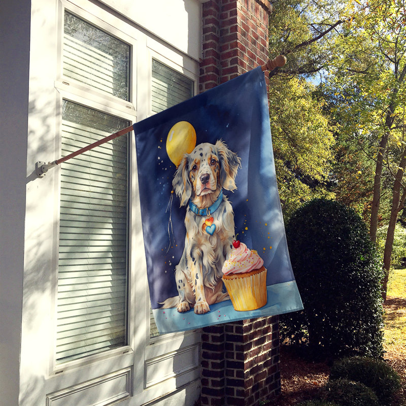 Drapeau «Happy Birthday House», Setter anglais