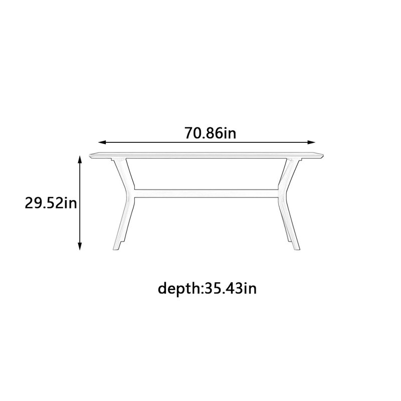 Hillhouse, 29.52"H x 70.86"L x 35.43"W