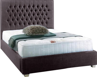 Upholstered Bed, Red, Kingsize (5')