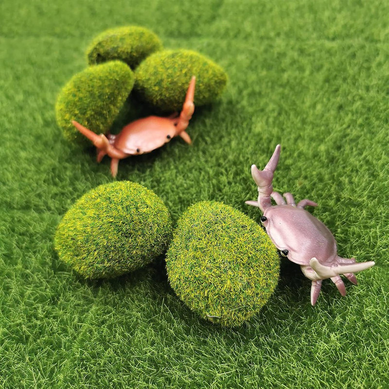 Fairy Artificial Grass, 8Pack Life-Like Garden Lawn...